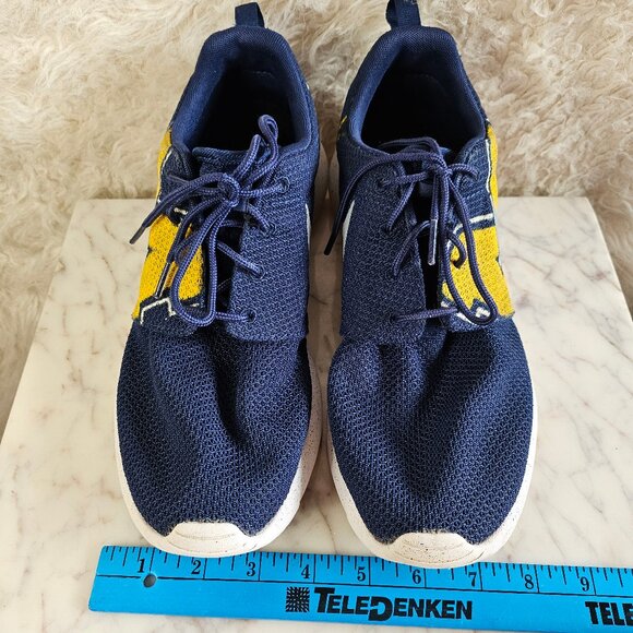 Nike Free Man's Blue and Yellow Michigan Logo 511881-405 Sneakers Trainers - Picture 3 of 8